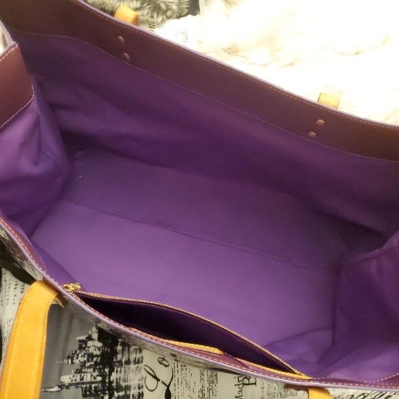 Louis Vuitton Large Purple Tote - Picture 5 of 13